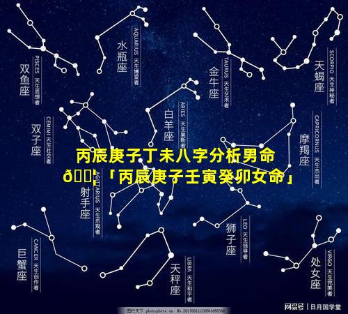 丙辰庚子丁未八字分析男命 🐦 「丙辰庚子壬寅癸卯女命」